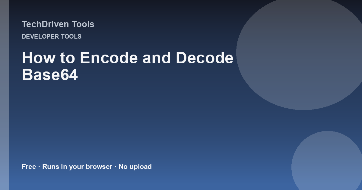 How to Encode and Decode Base64